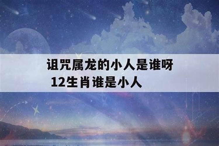 2020年属龙的小人是谁