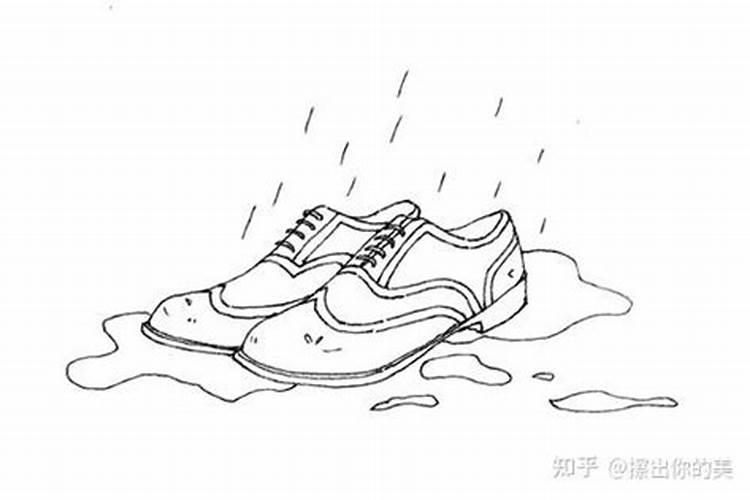 梦见雨水把鞋子弄湿