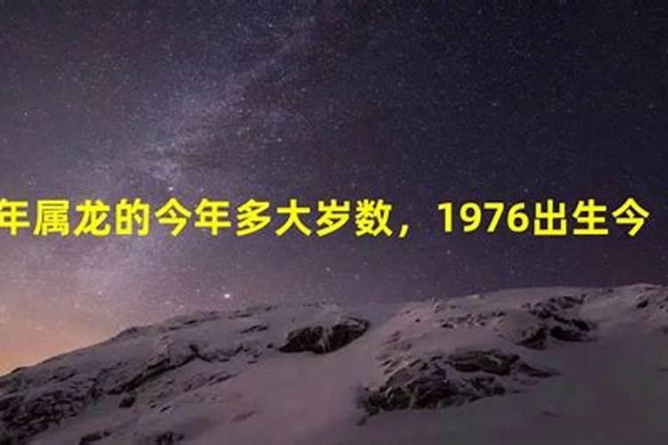 1976年属龙多大年龄