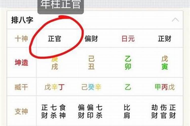 年柱偏官坐伤官正财