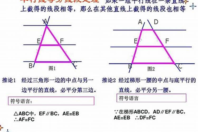 八字形比例线段