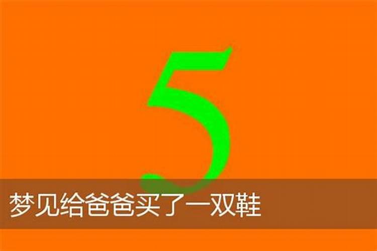 梦见爸爸给我买了一双新鞋子啥意思