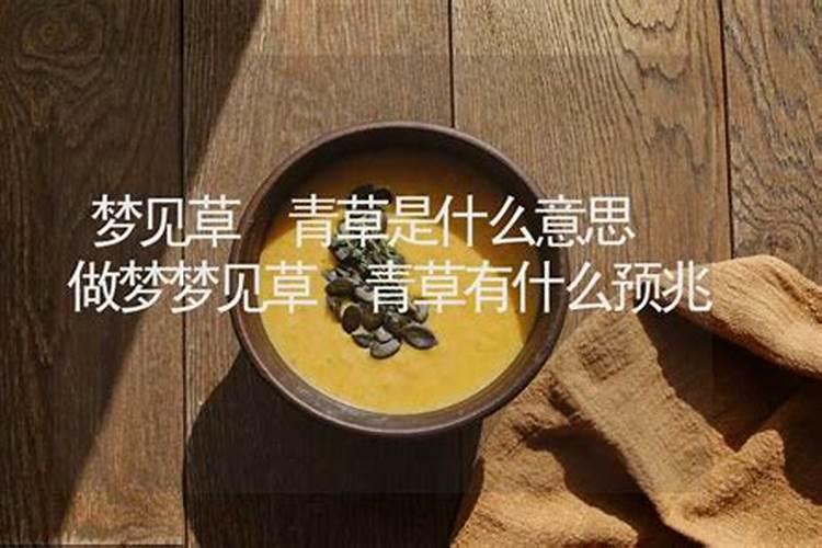 做梦梦见青草是什么意思呀