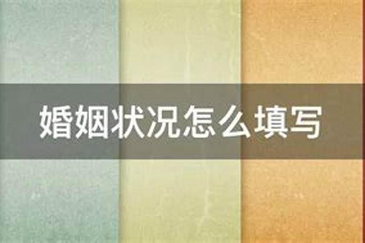 婚姻状况怎么填写学生信息