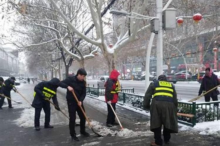 梦见去扫雪