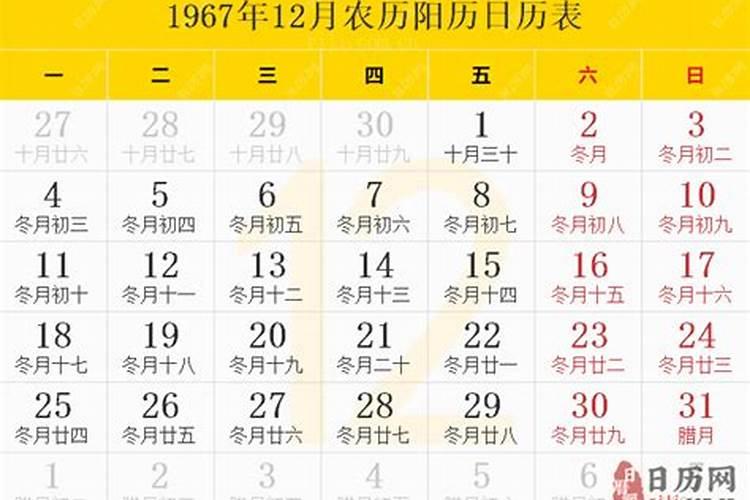 1967年12月28农历出生运势