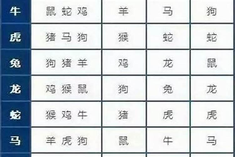 十二生肖八字婚烟不合