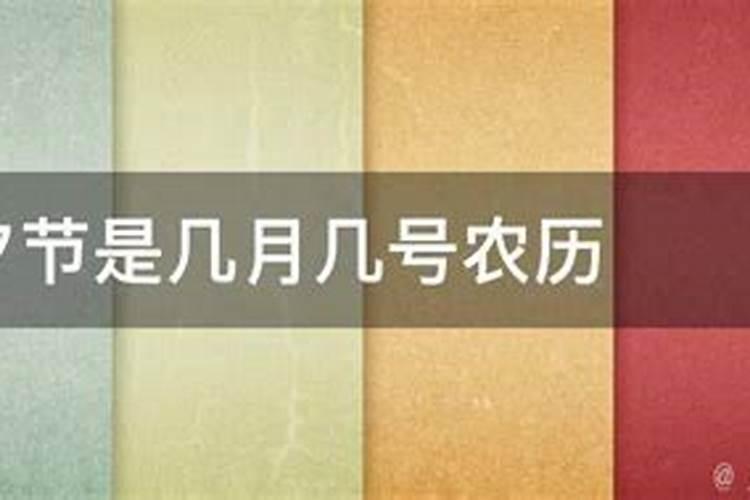 19年七夕节是几月几日